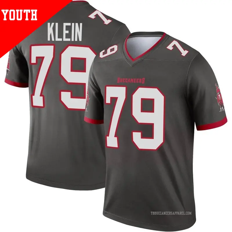 Youth ＃79 Elijah Klein Tampa Bay Buccaneers Legend Pewter Alternate Jersey